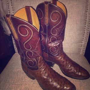 Tony Lama Full Quill Ostrich Boots